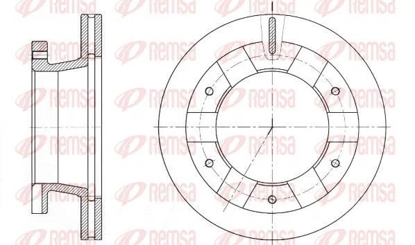 Remsa Brake Disc 61407.10