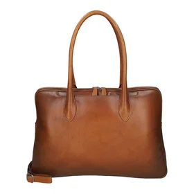 Burkely Ledger Mallette (Vraie cuir, Marron)