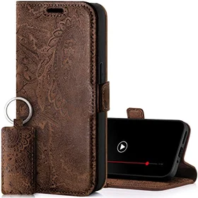 SURAZO Slim Étui Magnétique en Cuir pour Samsung Galaxy A25