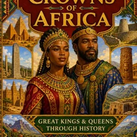 Crowns of Africa: Great Kings & Queens Through History Färgläggningsbok