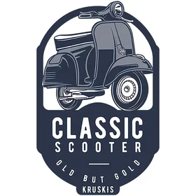 Kruskis Classic Scooter Kortärmad T-shirt (Unisex)