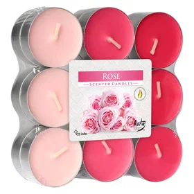 Bispol Rosenduftande Värmeljus 18pcs