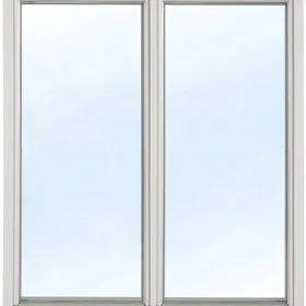 Effektfönster Fast fönster med bågpost Trä 2-glas 11x4 Frostat glas Ingen spaltventil
