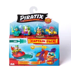 Piratix Shark Treasure Series Pack Capitaine Figurine Multicolore PPX2B616IN00