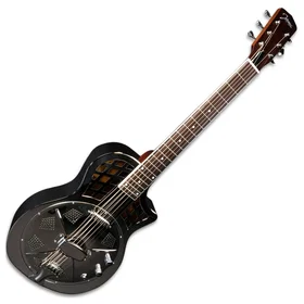 Johnson JR-994E-PN Single Cone Metal Body Cutaway Electric Polished Nickel