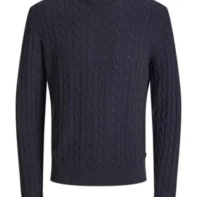Jack & Jones Jprblulambswool Knit Cable Crew Neck (Men's)