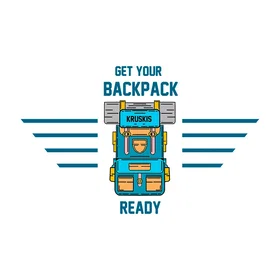 Kruskis Backpack Ready Short Sleeve T-shirt (Unisex)