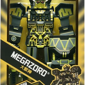 Super7 Mighty Morphin Power Rangers Super Cyborg Megazord Black Gold 08400498597