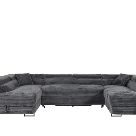 KS Brands KS Home Concept Canapé Panoramique Convertible avec 2 Coffres