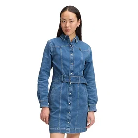 Lee Fitted Slim Fit Long Sleeve Dress
