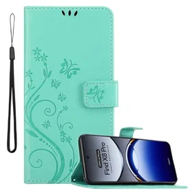 Cadorabo Floral Wallet Case for Oppo Find X8 Pro