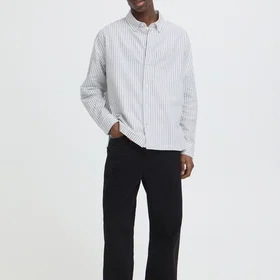 !Solid Casual Fit Long Sleeve Shirt (Men's)