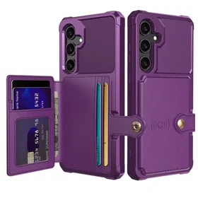 PU-läder Plånbokfodral med Magnetisk Hållare för Samsung Galaxy A24 4G