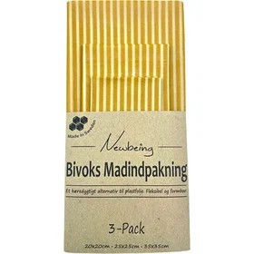 Newbeing Bivoks Madindpakning Gul 3 st