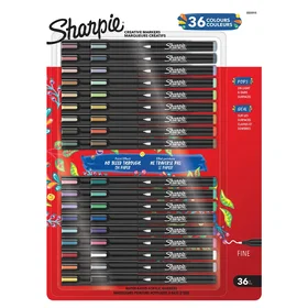 Sharpie Akryl Maling Penne Varme Toner 36 stk