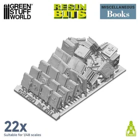 Green Stuff World Resin Books 3D Printed Set
