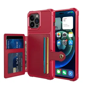 Smidigt Etfodral med Kortfack för iPhone 14 Pro Max