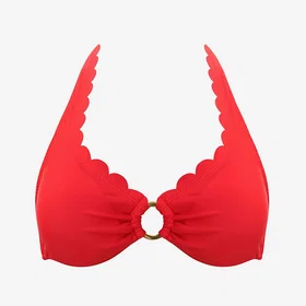 KAANDA Beach Life Venus Scallop Halter Top (Dame)