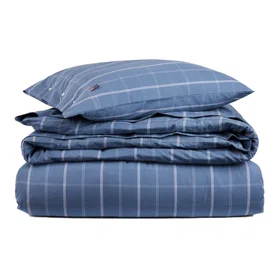 Lexington Checked Bomullspoplin Bäddset 220x220cm 50x60x2cm