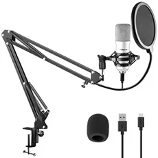 Vonyx CMS300S Microphone Studio Titane