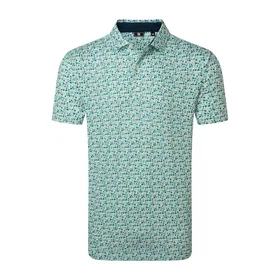 FootJoy Surfs Up Print Lisle Polo Shirt (Herre)