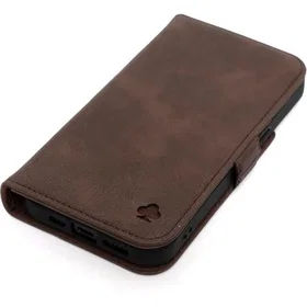 Porter Étui en Cuir Véritable avec Support pour iPhone 14