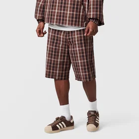 Home Grown Dover Check Tissé Shorts Coupe Large (Homme)