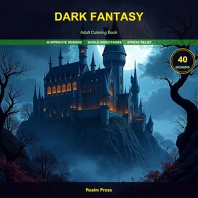 Coloring Book Gothic Chronicles: An Eerie : A dark fantasy for adults, with witches, dragons, mysterious ruins and eerie castles