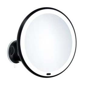 Beslagsboden Glow 630 Sminkespeil LED med Sugekopp Svart Matt ZB630