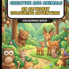 Creative ABC Animals An Alphabet Färgläggningsbok