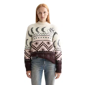 Scotch & Soda Metallic Fair Isle Sweater (Dam)