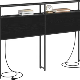 vidaXL Sänggavel Smoked Oak 150cm Engineered Wood