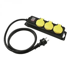 Eurolite 30240115 Cordon d'alimentation 3-fold IP44 1.5m