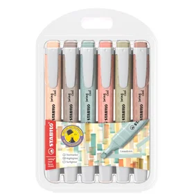 Stabilo Swing Cool Naturecolors Korostimet Pastel Värit 6-pack