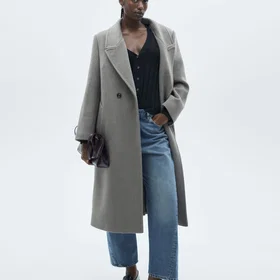 Mango Oversized Uldfrakke (Dame)
