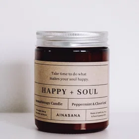 Ainasana Aromaterapilys - Yoga Velværelys-Happy + Soul