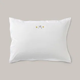 Staycation Careful Monogram Percale Sheet 65x90cm