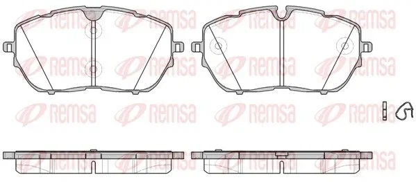 Remsa Brake Pad Set PCA165400