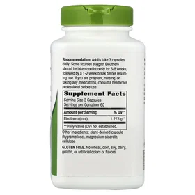 Nature's Way Siberian Eleuthero Root 425mg 180 Capsules