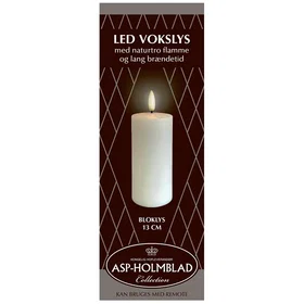 Asp-Holmblad 99504 LED Vokslys Bloklys