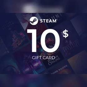 Steam Wallet Presentkort 10 USD