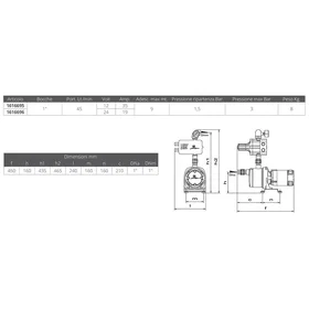 Gianneschi Ecoinox 1 C.e. Autoclave Pump 24v Silver