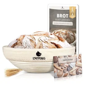 Exitoso Panier à Pain Rond Rotin Beige