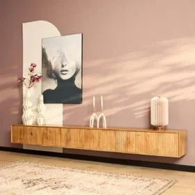 Cortina 3663807285598_CAFR Meuble TV suspendu 5 portes