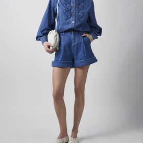 Otto Zimmermann Denim Tailored Shorts (Women's)