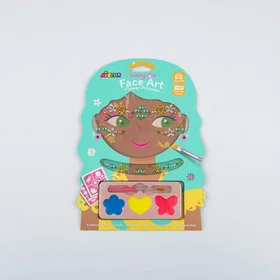 Northix Face Art Flower Princess Makeup Kit för Barn (10stycken)