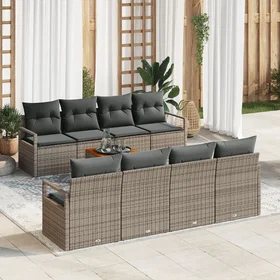 vidaXL Garden Sofa Set with Storage 9 Pieces 3356347