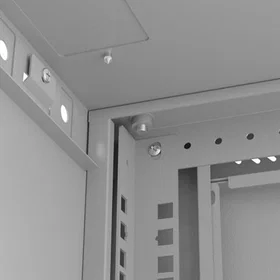 Lanberg 9U 540x350 Väggmonterad Rack Cabinet Grå Glasdörr