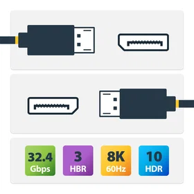 StarTech.com DisplayPort till DisplayPort Kabel 15m 8K-AOC-15M-DP-CABLE