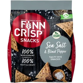 Finn Crisp Råg Snacks Havssalt & Svartpeppar 150g